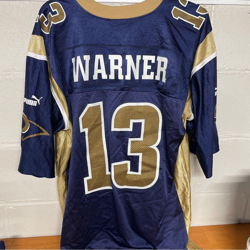 St. Louis Ram’s Kurt Warner Vintage Jersey by Puma size Large